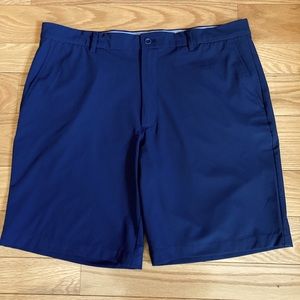 Greg Norman Collection Men's Flat Front Shorts - Navy Blue
